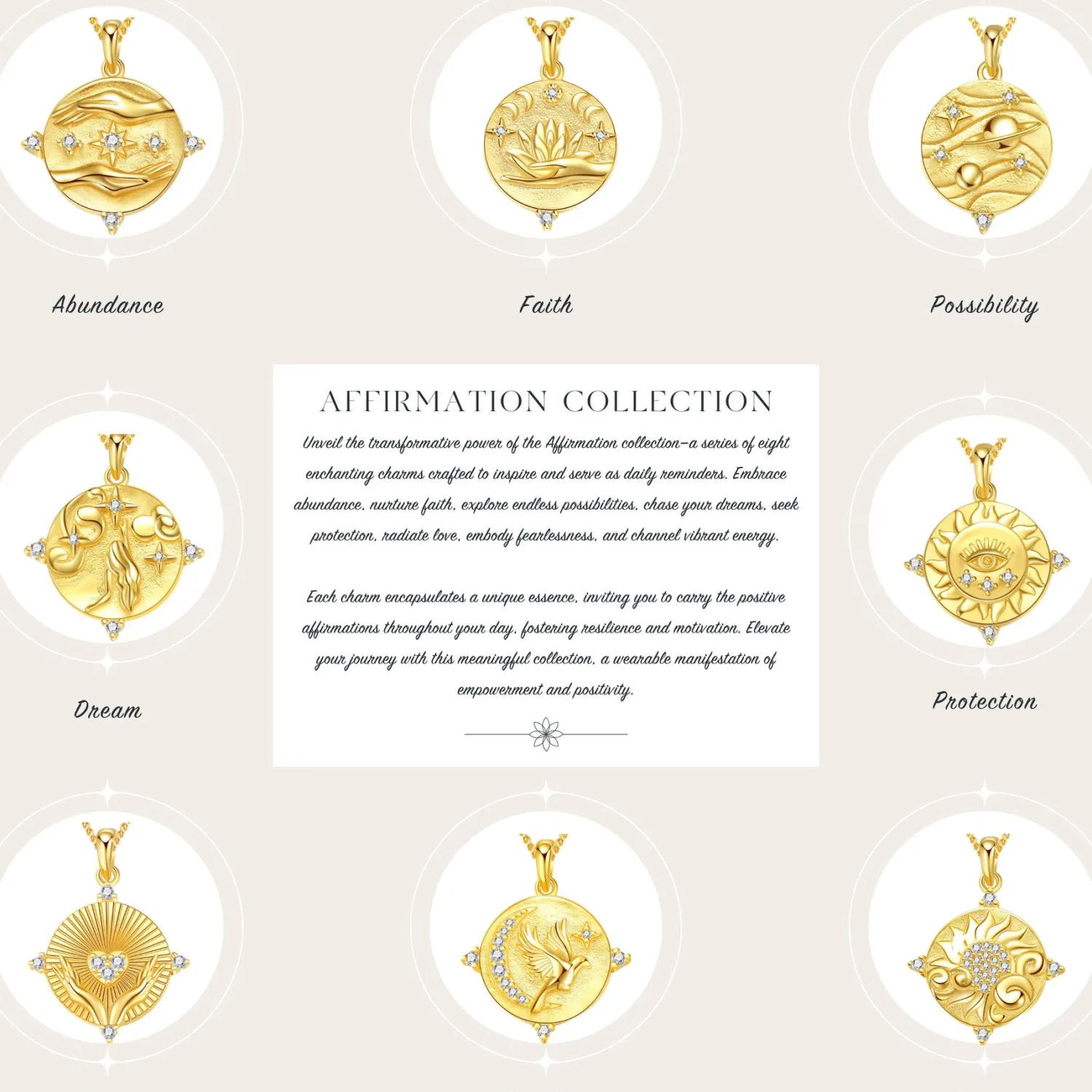 Filigrane Ketten | Hey Happiness Energy Kette mit Anhänger aus Sterlingsilber