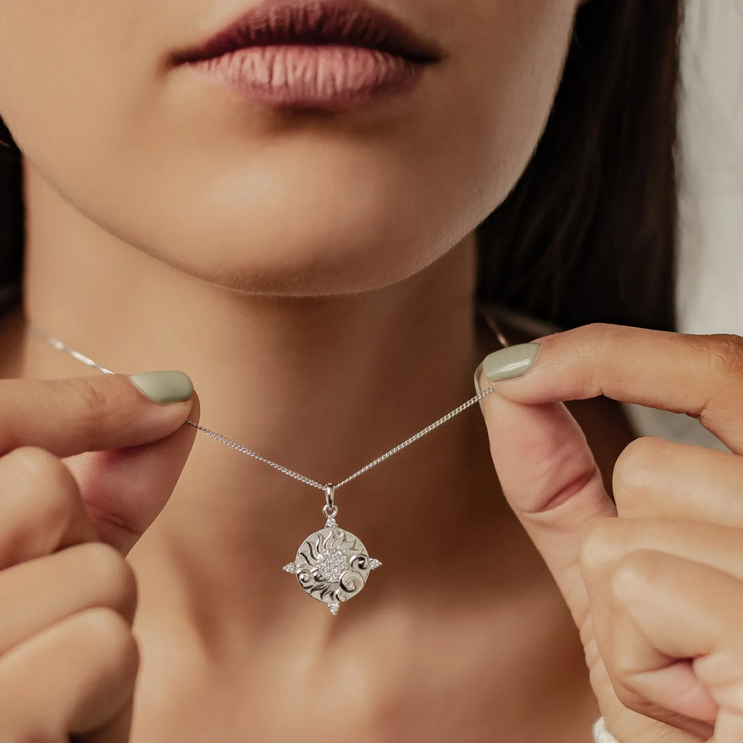 Filigrane Ketten | Hey Happiness Energy Kette mit Anhänger aus Sterlingsilber