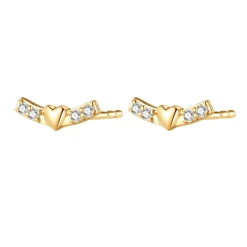 Ohrstecker | Hey Happiness Erhebung Ohrstecker 14K Gold