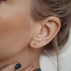Ohrstecker | Hey Happiness Erhebung Ohrstecker 14K Gold