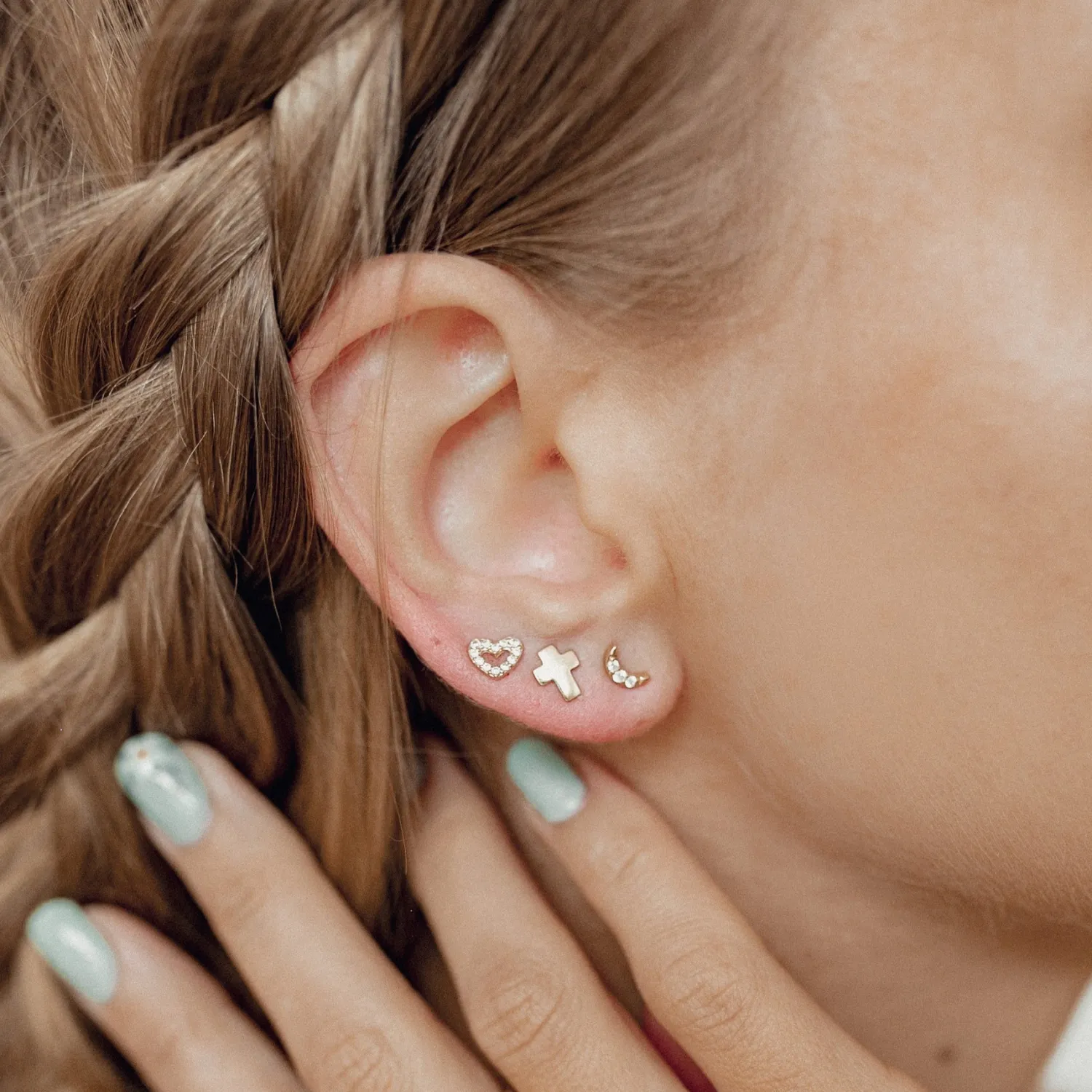 Ohrstecker | Hey Happiness Erneuerung Ohrstecker 9K Gold