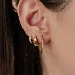 Earring Stack Sets | Creolen | Hey Happiness Essentielles Ohrringe-Set Wasserfest Gold