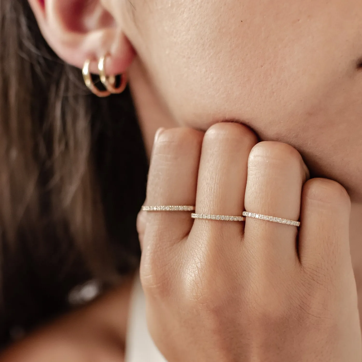 Trauringe Und Eheringe | Hey Happiness Ewigkeit Diamant Ring 14K Gold