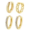 Earring Stack Sets | Huggie Ohrringe | Hey Happiness Ewigkeit Ohrringe Set aus Sterlingsilber