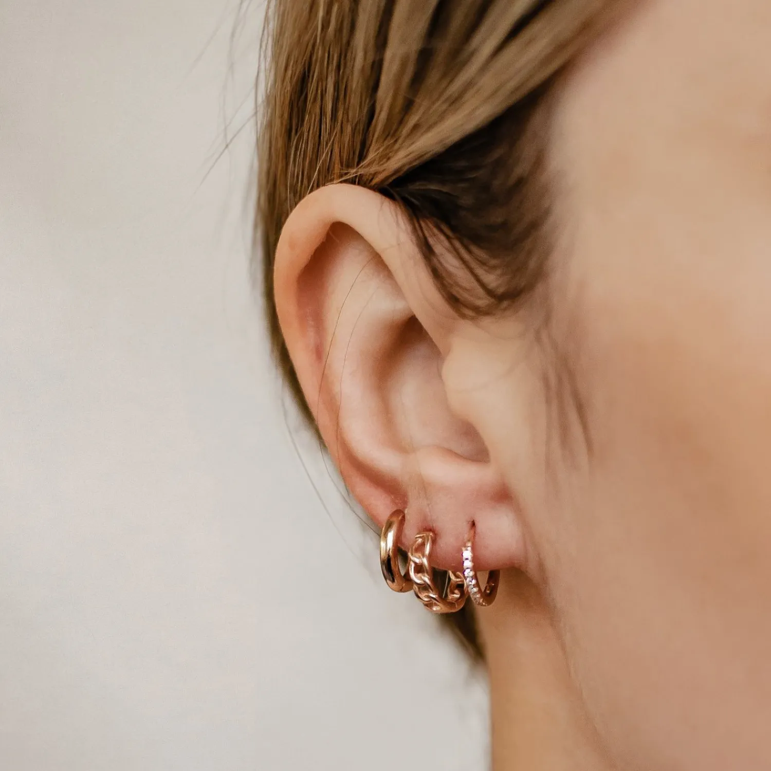 Earring Stack Sets | Huggie Ohrringe | Hey Happiness Ewigkeit Ohrringe Set aus Sterlingsilber