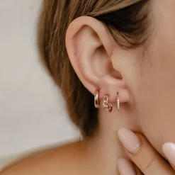 Earring Stack Sets | Huggie Ohrringe | Hey Happiness Ewigkeit Ohrringe Set aus Sterlingsilber