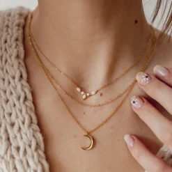 Filigrane Ketten | Hey Happiness Feine Ankerkette Vereter Sterlingsilber Gold