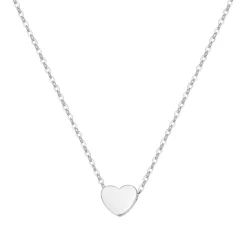 Filigrane Ketten | Hey Happiness Feine Kette mit Herz Anhänger in Silber Silver