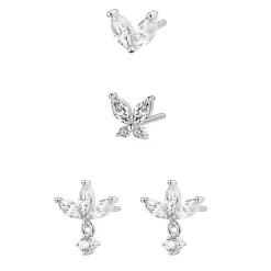 Earring Stack Sets | Hey Happiness Feine Ohrringe Vergoldetes Sterlingsilber