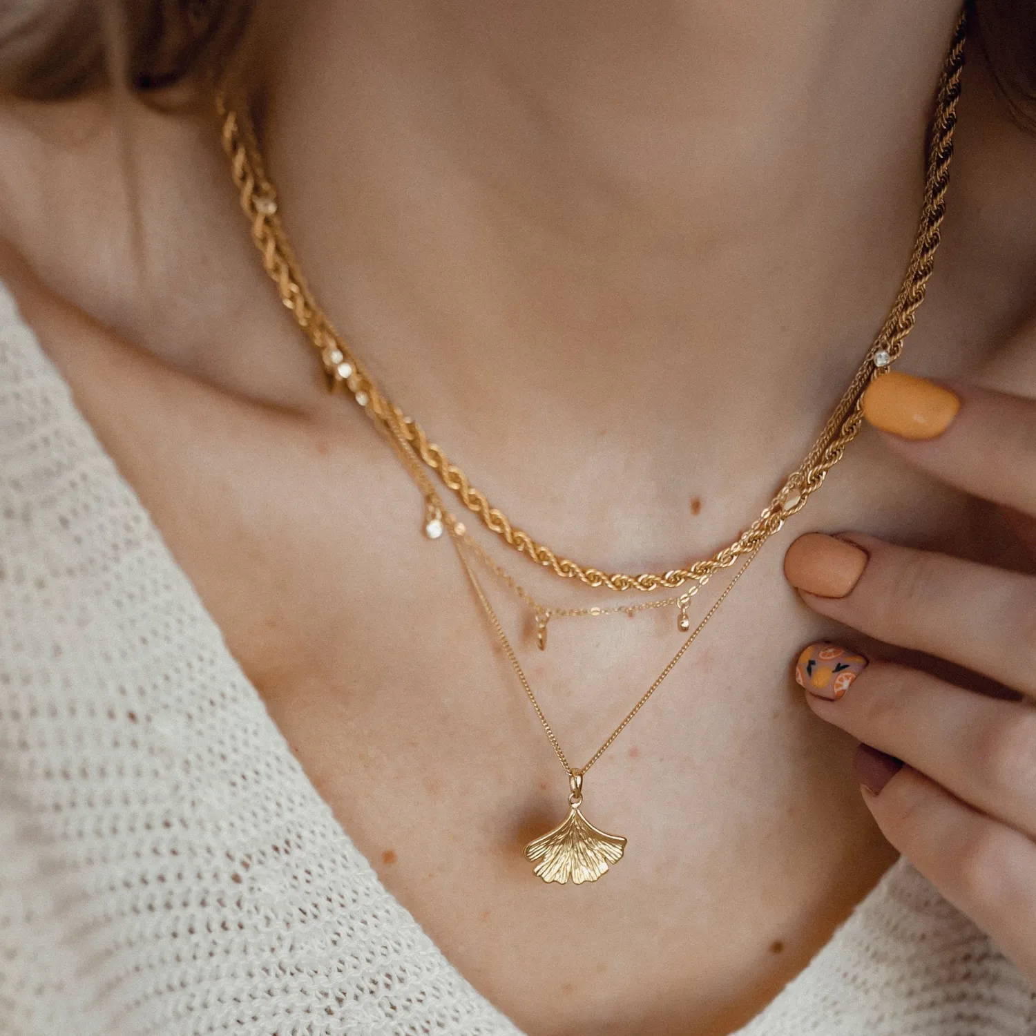 Filigrane Ketten | Hey Happiness Feine Strukturierte Kette Sterlingsilber