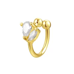 Ear Cuffs | Ohrstecker | Hey Happiness Feuerfunke Ear Cuff Sterlingsilber in Gold
