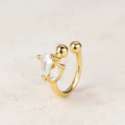 Ear Cuffs | Ohrstecker | Hey Happiness Feuerfunke Ear Cuff Sterlingsilber in Gold