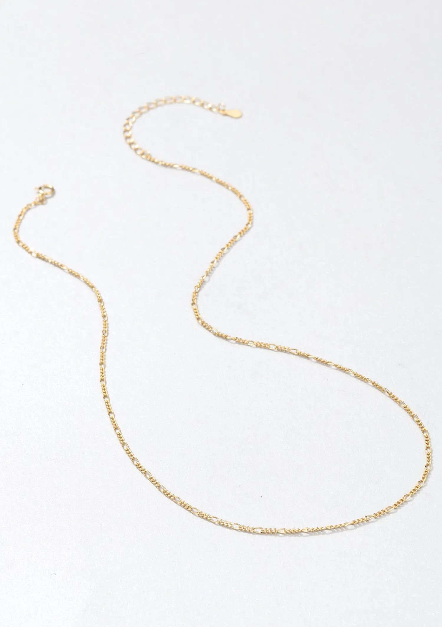 Filigrane Ketten | Hey Happiness Filigrane Figarokette Vereter Sterlingsilber Gold