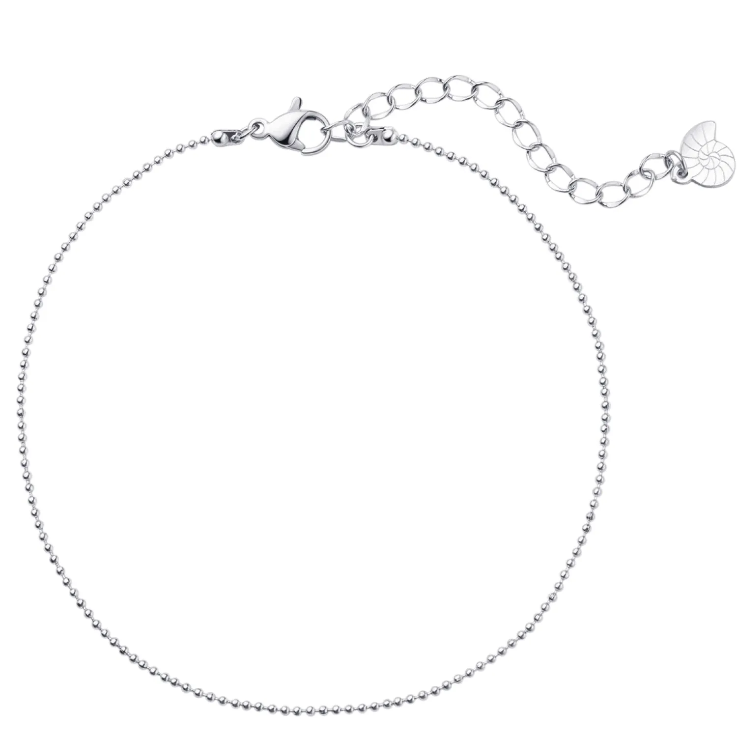 Fußkettchen | Hey Happiness Filigrane Fußkette im Kugelkette-Design in Silber Silver