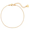 Fußkettchen | Hey Happiness Filigrane Fußkette im Kugelkette-Design in Rosegold Rose Gold