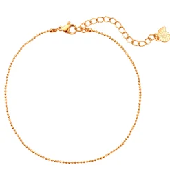 Fußkettchen | Hey Happiness Filigrane Fußkette im Kugelkette-Design in Rosegold Rose Gold