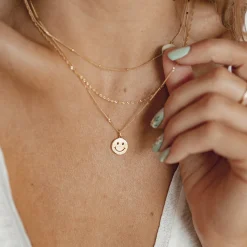 Necklace Sets | Hey Happiness Filigrane Ketten Set Goldplattiertes Sterlingsilber