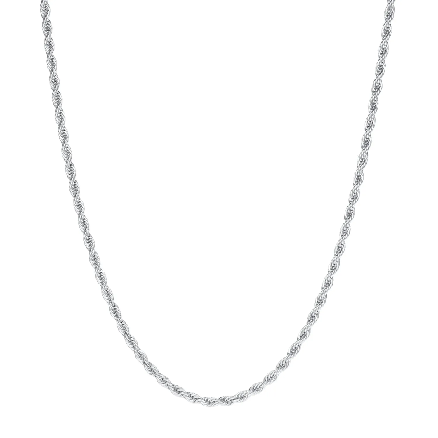 Statement Ketten | Hey Happiness Filigrane Kordelkette in Silber Silver
