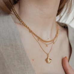 Statement Ketten | Hey Happiness Filigrane Kordelkette in Gold