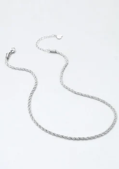 Statement Ketten | Hey Happiness Filigrane Kordelkette in Silber Silver