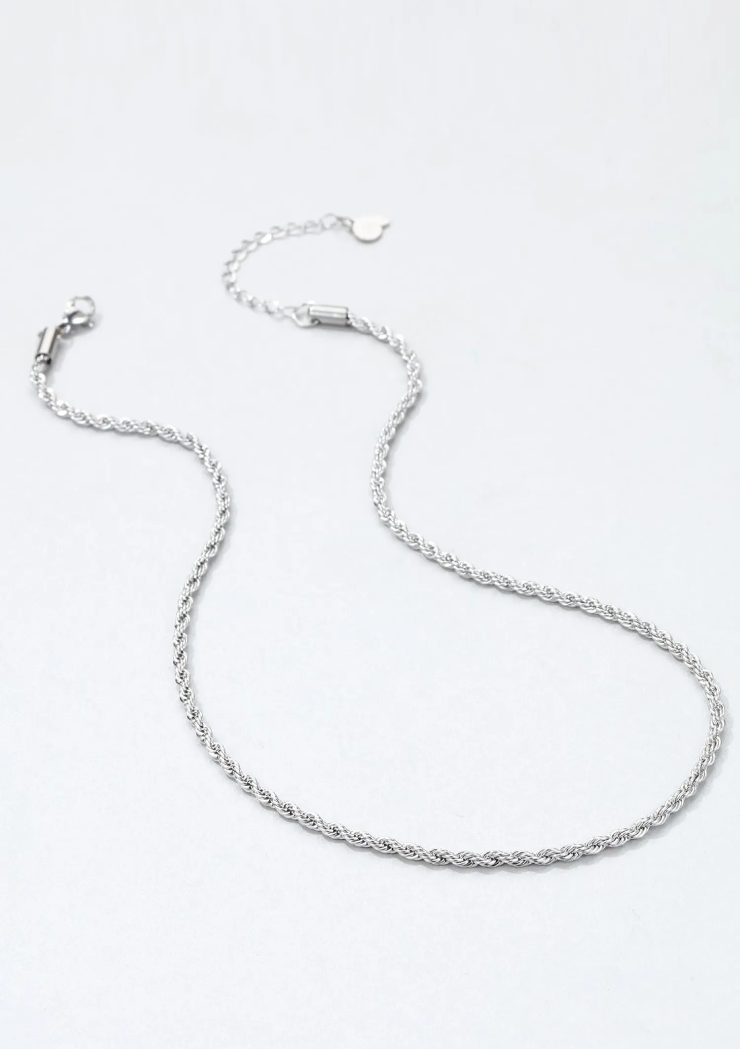 Statement Ketten | Hey Happiness Filigrane Kordelkette in Silber Silver