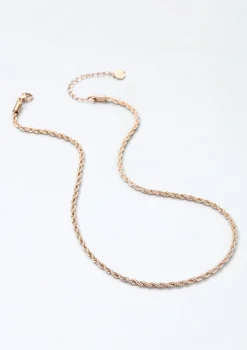 Statement Ketten | Hey Happiness Filigrane Kordelkette Rosegold Rose Gold
