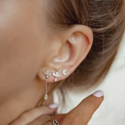 Earring Stack Sets | Hey Happiness Filigrane Ohrstecker zum Stapeln Sterlingsilber Silver