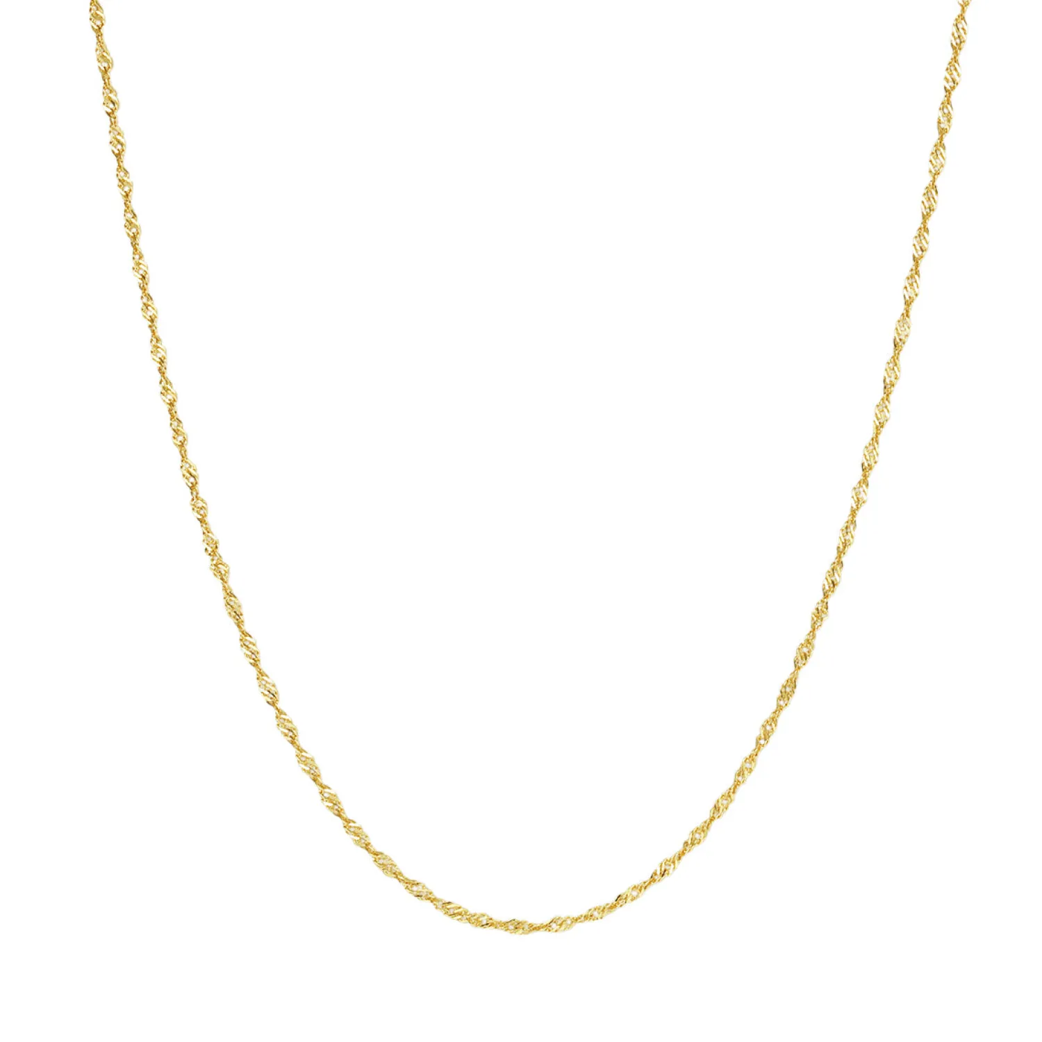 Filigrane Ketten | Hey Happiness Filigrane Singapurkette Vereter Sterlingsilber Gold