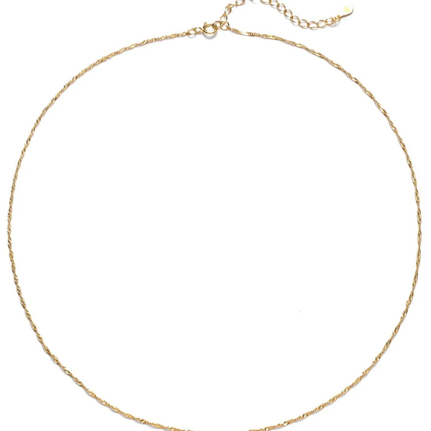Filigrane Ketten | Hey Happiness Filigrane Singapurkette Vereter Sterlingsilber Gold