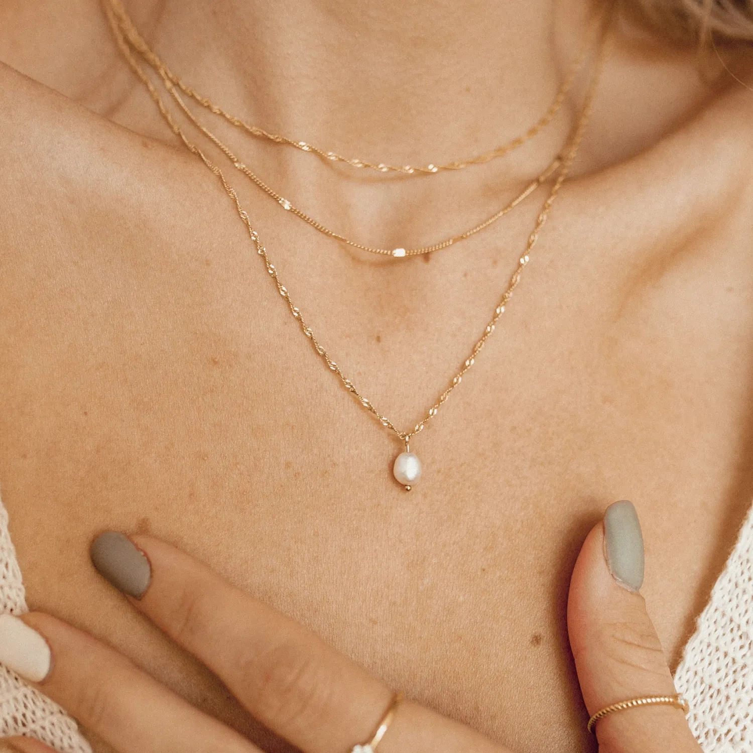 Filigrane Ketten | Hey Happiness Filigrane Singapurkette Vereter Sterlingsilber Gold