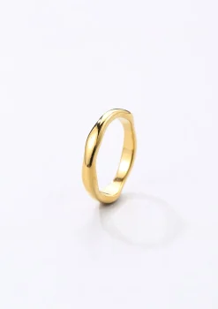 Auffällige Ringe | Schlichte Ringe | Hey Happiness Filigraner Ring Gewellt Veret Gold
