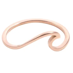 Schlichte Ringe | Hey Happiness Filigraner Wellenförmiger Ring in Rosegold Rose Gold