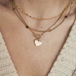 Choker Ketten | Filigrane Ketten | Hey Happiness Flache Rolokette farbe Gold