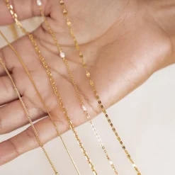 Choker Ketten | Filigrane Ketten | Hey Happiness Flache Rolokette farbe Gold