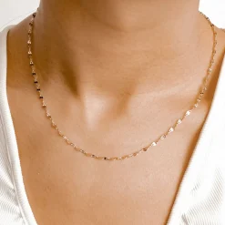 Choker Ketten | Filigrane Ketten | Hey Happiness Flache Rolokette Rosegold Rose Gold