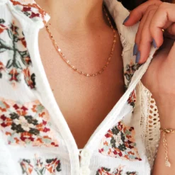 Choker Ketten | Filigrane Ketten | Hey Happiness Flache Rolokette Rosegold Rose Gold