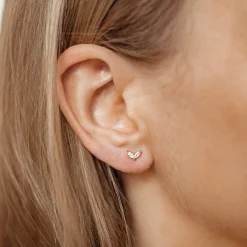 Ohrstecker | Hey Happiness Flourish Ohrringe 9K Gold
