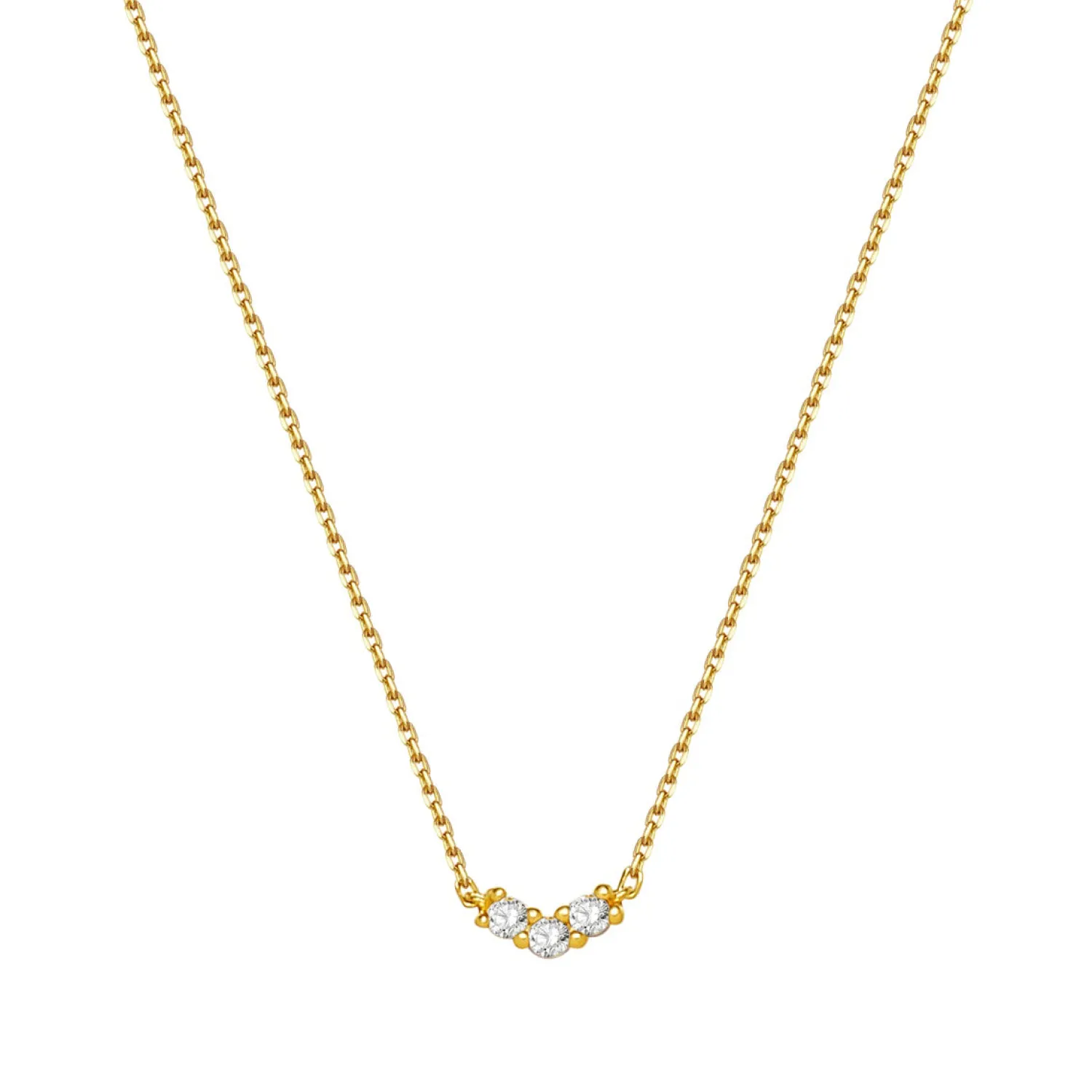 Filigrane Ketten | Hey Happiness Freude Kette 14K Gold