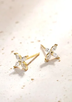 Ohrstecker | Hey Happiness Frühling Ohrstecker Sterlingsilber in Gold