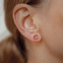 Ohrstecker | Hey Happiness Friedenszeichen Ohrstecker