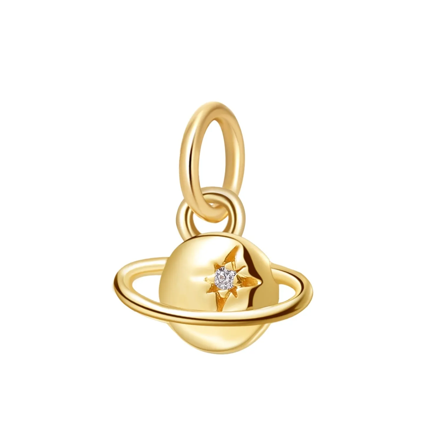 Filigrane Ketten | Hey Happiness Galaxie Anhänger Kette aus 9K Gold