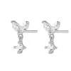 Ohrstecker | Hey Happiness Geflatter Ohrstecker aus Sterlingsilber Silver