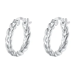 Creolen | Hey Happiness Geflochtene Creolen Sterlingsilber Silver