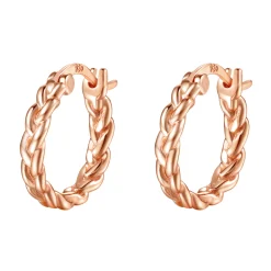 Creolen | Hey Happiness Geflochtene Creolen Sterlingsilber in Gold