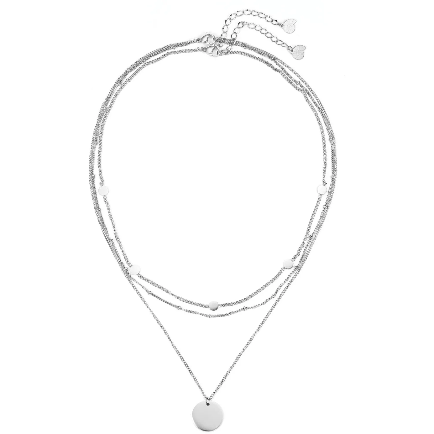 Necklace Sets | Hey Happiness Geo Plättchen Kette Set