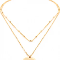 Necklace Sets | Hey Happiness Geo Plättchen Kette Set