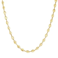 Filigrane Ketten | Hey Happiness Gepufft Link Mariner Kette in Gold