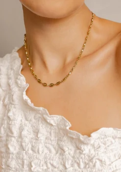 Filigrane Ketten | Hey Happiness Gepufft Link Mariner Kette in Gold