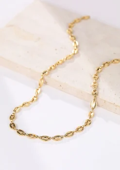 Filigrane Ketten | Hey Happiness Gepufft Link Mariner Kette in Gold