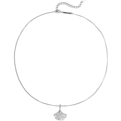 Filigrane Ketten | Hey Happiness Ginkgo-Blatt Kette Sterlingsilber Silver